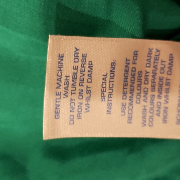 BODEN Green Silk Blend Peter Pan Tuileries Top Blouse sz 14 UK 18 Women's Plus - Picture 7 of 7